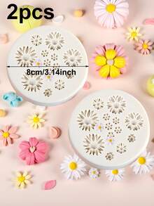 1pc/2pcs/5pcs Everyday Silicone Flower Molds, Suitable For Making Earrings, Pendants, Candies And Chocolates, Easy To Use, Multifunctional Handcraft And Baking Molds, Easter Themed Silicone Molds - Beige - View 14