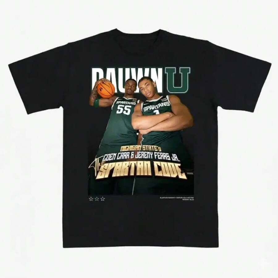 Copa del Mundo 2026 Coen Carr y Jeremy Fears Jr.Camisetas para Adultos y Jóvenes, Jerseys Verdes # 55 & # Camiseta casual de cuello redondo con estampado de baloncesto, corte unisex para hombres y mujeres, regalo para fanáticos del baloncesto universitario, Selección Nacional de México 2026, el mejor regalo para fanáticos, camiseta para fanáticos. - Blanco - Ver 1