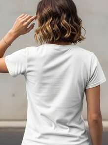 Women's T-Shirt/Blouse "I Love Arraia Food" (Festa Junina) Stylish 100% - trắng - Xem 3