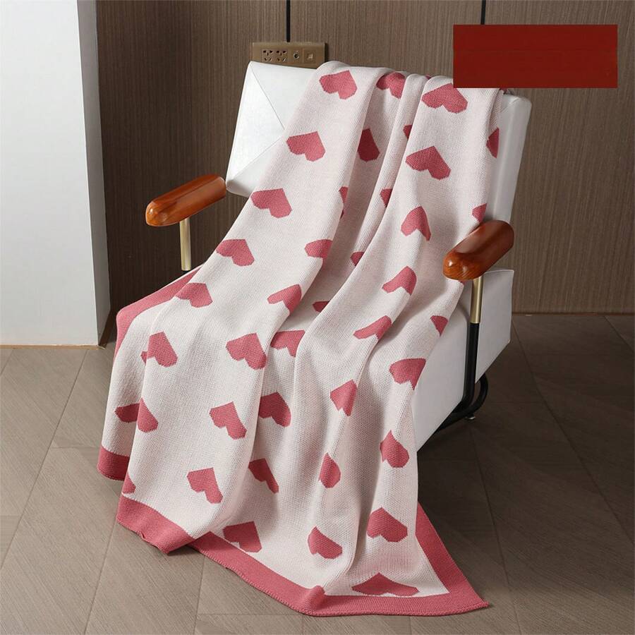 Sofa Blankets, Throw Blankets & Nap Blankets - Pink Heart - View 1