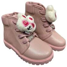 BOTA MOLEKINHA CADARÇO REF: 2126.535 MENINA - Rosa Bebê - Visão 3