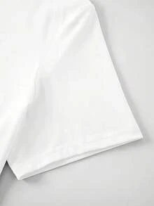 1 Pieza Playera de Manga Corta para Hombre Ajuste Regular Casual Estilo Vintage College Estampado Gráfico de CALIFORNIA con Diseño de Calidad Superior Arte Gráfico Moderno de Verano 2026 Cuello Redondo Clásico Envío Directo Desde Almacén Local Modelo para Parejas Ideal para Llevar en Pareja. - Blanco - Ver 6