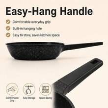 Chảo chống dính 28cm, vật dụng thiết yếu trong gia đình, chảo đáy phẳng phù hợp với mọi loại bếp, có thể rửa bằng máy rửa chén, thiết kế không đinh tán, nồi nhôm. - Xem 7