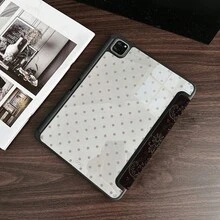 1个波点蕾丝印花平板电脑保护套，带笔槽，兼容iPad第十代10.9英寸（2022款）智能保护套/Air 13(M3 2025)/Air 11(M3 2025)/Air 11(M3 2025)/11(A16 2025)，具备自动休眠/唤醒功能，时尚的平板电脑配件，兼容小米5/5PR/6/6PRO/7/7PRO/Galaxy Tab S10+/S9/A9，兼容小米Pad 5/6/7，兼容华为MatePad - 彩色 - 查看 4