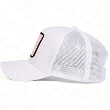 1pc Women's Solid Color Versatile Baseball Cap, Outdoor Street Sun Protection Hat, Suitable For Daily Casual Wear - White - View 1