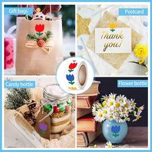 500pcsColorful Cartoon Sticker Roll - Fun And Practical Decoration For Stationery, Mobile Phones, Laptops, And Envelopes - Vibrant Paper Stickers With Various Colors And Cute Stickers - Multicolor - View 5
