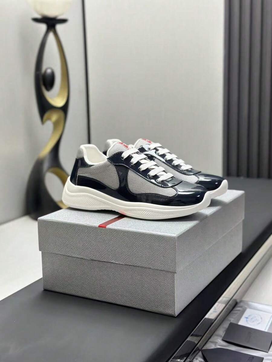 Chaussures de sport décontracté haut de gamme pour hommes, chaussures décontracté d'affaires, chaussures de course respirantes en maille, chaussures décontracté noires - Multicolore - Voir 1