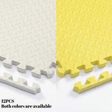 [Freshly Produced, Please Ventilate To Remove Odor Before Use]4/8/12Pcs Leaf Pattern Patchwork Crawling Mat 30x30x1cm Size, Multiple Color Combinations With Fresh Aesthetics! Leaf Pattern Non-Slip Texture + 1cm Thick Cushioning, Baby Crawling And Playing Anti-Collision, Can Be Freely Assembled To Fit Different Spaces, Essential For Home Baby Activity Area, And Practical, Better After Ventilation - 30*30 Crawling Mat - View 38