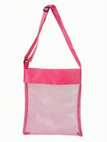 Bolsa de playa de malla brillante - Ligera, con correa de hombro ajustable, diseño plegable, perfecta para actividades al aire libre, picnics y recolección de conchas; ¡un esencial de playa! | Bolsa de playa brillante | Asas duraderas, bolsa de playa unisex, adecuada como accesorio para fiestas de natación en la playa, regalo para amigos y mujeres, y esencial de viaje. - Multicolor - Ver 11