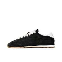 Alo Yoga Sunset Leather Low-Top Casual Shoes Comfortable Unisex Model Black Color - A0891U-black - View 5