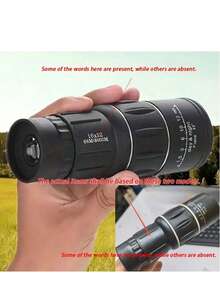 16x52 High Definition Portable Monocular Telescope, Long Distance High Definition Focus Compact Monocular Telescope, Super Zoom Monocular Optical Telescope, Suitable For Hiking, Camping, Fishing, Birdwatching, Hunting, Sports, Football Games, Sightseeing And Concerts, Best Gift For Adults - Multicolor - View 10
