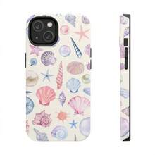 24h Shipping From DE Apple 17 16 15Pro Max PlusSeashells & Pearls Phone Case, Cute Beachy Aesthetic, Coastal Watercolor Collage, Feminine  Air Pro Max Plus,  Galaxy 23 24 25 26 - 1 Piece Of Picture Color - View 4