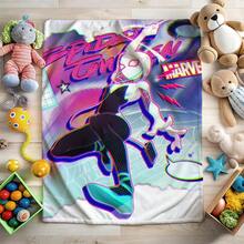 1PC Superhero All-Season Casual Blanket, Cartoon Cool S-Pider-Man Themed Sofa Air Conditioner Blanket,Cartoon Character Blanket,Camping Blanket,Present Modern Fashion Gift Suitable, For Home Bedroom Bed Sofa Office Lunch Break Cover Picnic Blanket - 彩色 - 查看 3