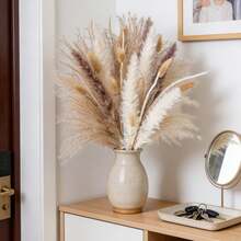 Bohemian Style Artificial Reed Decorative Bouquet, Suitable For Wedding Floral Arrangements, Living Room Decor, Home Decor, Rustic Style Party, Etc., Dried Reed Bouquet Decorative Ornament - Mix Color - View 4