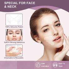 5-Pack Reusable Silicone Forehead Wrinkle Patches - Washable And Reusable Face Lifting Strips - Suitable For Eye And Chin Areas - Smooths Skin, Can Be Applied Anytime, Anywhere, Improves Skin Appearance, Suitable For Beauty And Personal Care - Apricot - View 6
