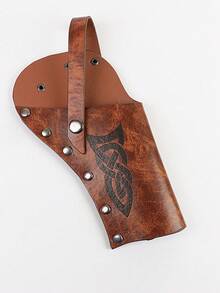 1 PC Vintage Western PU Leather Waist Bag - PU Utility Holster For Cosplay, LARP, Cowboy Costume, Desert Adventure Accessory Halloween - ZSJ - View 8