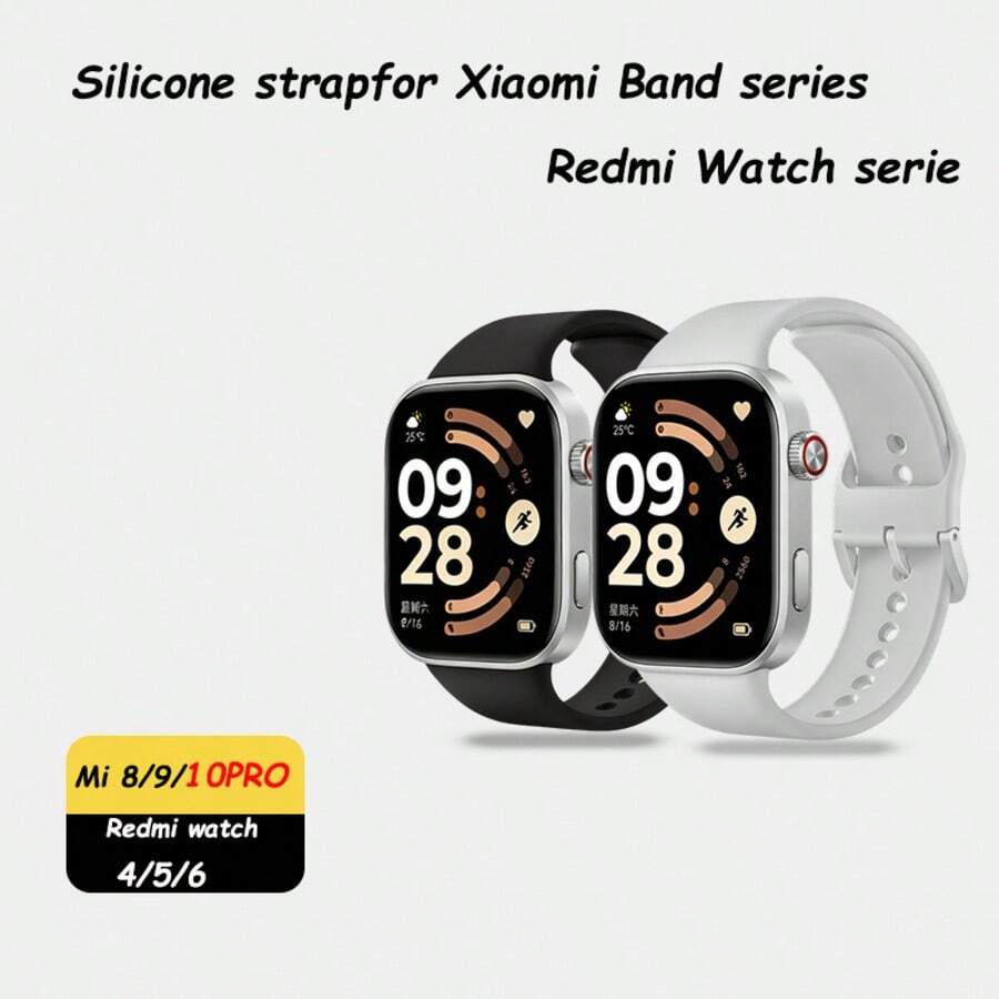 Solid-Color Silicone Strap Designed For The Mi Band 10 Pro, And Compatible With The Mi Band 9 Pro/8 Pro And Watch 4/5/6-A Must-Have For Men And Women Who Love Sports - Multicolor - View 1
