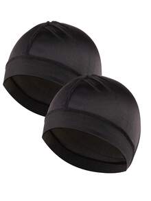 Men's Faux Silk Wavy Hat, Silky Wavy Hat, Soft Breathable Durag Skull Cap, Good Compressibility - A - View 24