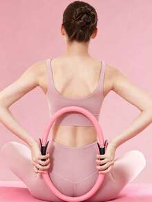 Portable EVA Pilates Ring Yoga Resistance Band, Home Fitness Equipment, Suitable For Full Body Shaping, Pelvic Floor Muscle Training, Inner Thigh Slimming And Back Firming - Multicolor - View 5
