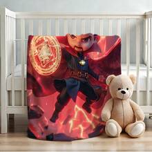 1PC Superhero All-Season Casual Blanket, Cartoon Cool S-Pider-Man Themed Sofa Air Conditioner Blanket,Cartoon Character Blanket,Camping Blanket,Present Modern Fashion Gift Suitable, For Home Bedroom Bed Sofa Office Lunch Break Cover Picnic Blanket - Nhiều màu - Xem 4