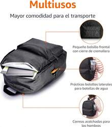 Basics - Mochila escolar clásica, color - Gris - Ver 3