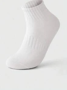 3 pares de calcetines básicos de algodón a rayas, transpirables y cómodos, calcetines unisex, 3 colores - Multicolor - Ver 4