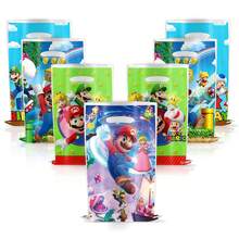 10 túi tote in hình S-Uper M-Ario, túi quà tặng sinh nhật, túi quà tặng hoạt hình cho tiệc, sự kiện fan và trang trí ngày lễ - Nhiều màu - Xem 5