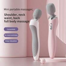Portable Handheld Massager, USB Rechargeable Relaxation Massage Wand. Vibration Massage Can Relax Neck, Back, Legs, Waist, Vibrating Base Achieves Relaxation Effect. - 128 - View 6