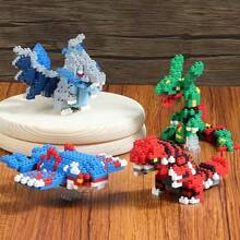 多款 350 顆小顆粒積木玩具，多款可選，教育性 3D 拼圖模型，派對禮物，包含萬聖節、感恩節、聖誕節、日、復活節，成人桌面裝飾收藏玩具，高還原經典 IP 角色，紓壓組裝過程，適合派對裝飾、桌面擺飾、收藏、會議節日禮物、派對佈置、個人收藏等 - 粉色 - 查看 3