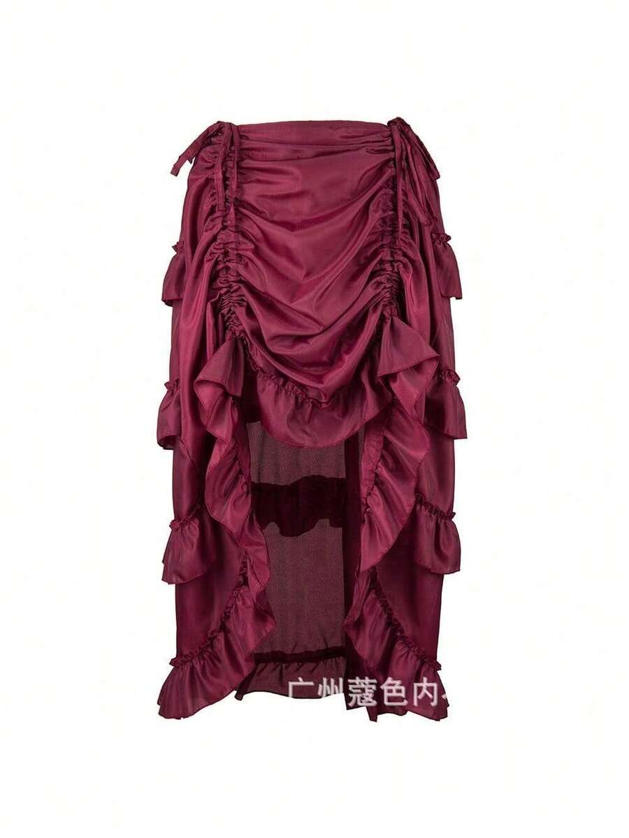 Cosplay Clothing - Wine Red - View 1