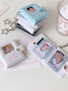 1 chiếc hộp đựng ảnh thẻ mini Small Wings Mini Album, khay sắp xếp ảnh chân dung học sinh, hộp đựng thẻ mini cho fan hâm mộ ngôi sao - Nhiều màu - Xem 10