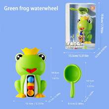 Juguetes de baño para bebés, niños jugando en el agua, rueda de agua de rana, baño, juguetes divertidos para el baño - Dinosaurio burbuja - Ver 7