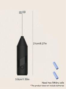 電動奶泡機，配不鏽鋼攪拌頭與斜線設計 - 電池供電（不含 2 顆 AA 電池），便攜式鮮奶油與牛奶起泡器，適用於咖啡、拿鐵拉花、果昔、奶昔，隨身攜帶式奶泡機 - 彩色 - 查看 6