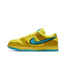 Grateful Dead X Nike Dunk SB Pro "Opti Yellow" Leather Dancing Bear Low-Top Sneakers Unisex Yellow And Blue - CJ5378-700 - 查看 12