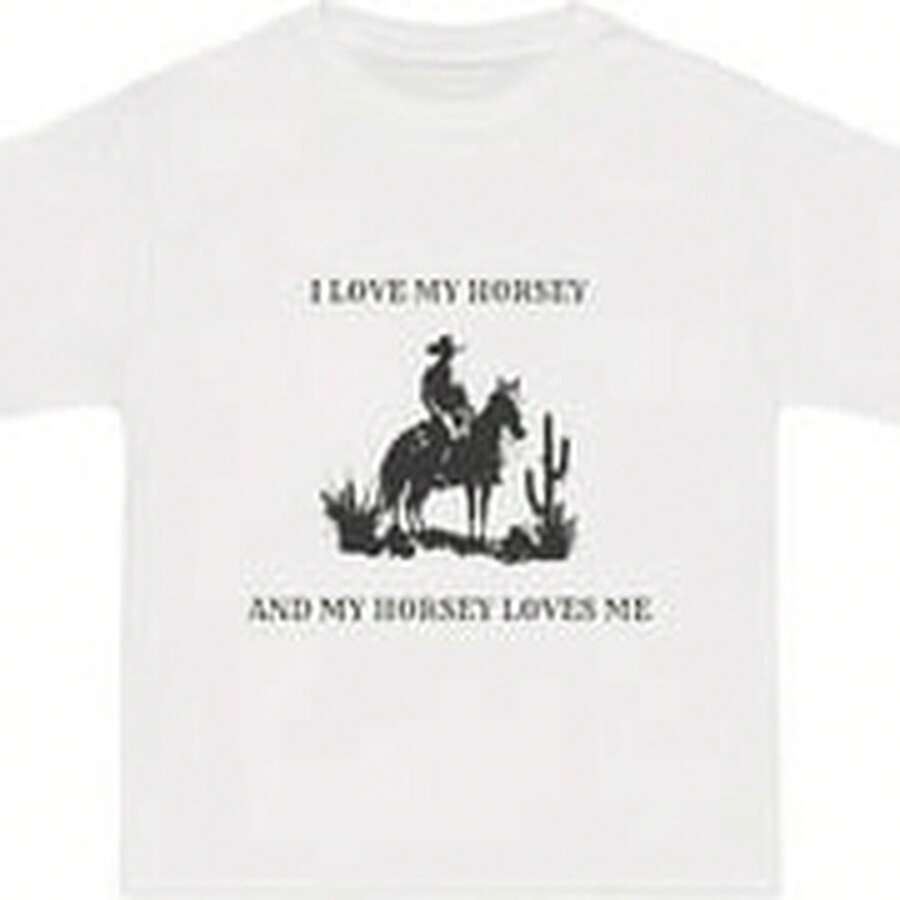 I Love My Horsey T-S1Hirt, , Video Game S1Hirt, Gamer Gift, Horse Lover Top47 - Blanco - Ver 1