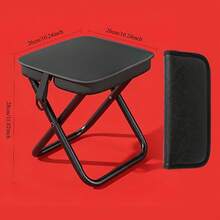 Adult Folding Camping Chair Portable Outdoor Chair With 200kg Load Capacity Multifunctional Folding Camping Chair Lightweight And Durable Outdoor Fishing Leisure Chair Portable Folding Outdoor Chair For Adult Camping And Fishing With Strong Load Capacity - Black (Standard Size) - Small - View 9