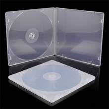 Bộ 10 hộp đựng CD mỏng 5.2mm, chất liệu nhựa PP trong suốt, dùng để đựng CD và DVD. - Xem 1