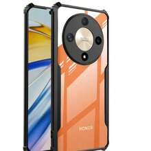 3in1 For Honor Magic 8 Lite Phone Case Shockproof For Honor Magic 8 Lite Phone Cover + Tempered Glass Protective Film+Lens Film - Black - View 3