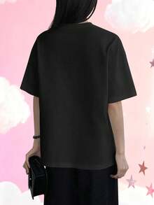Women T-Shirts - Black - View 2