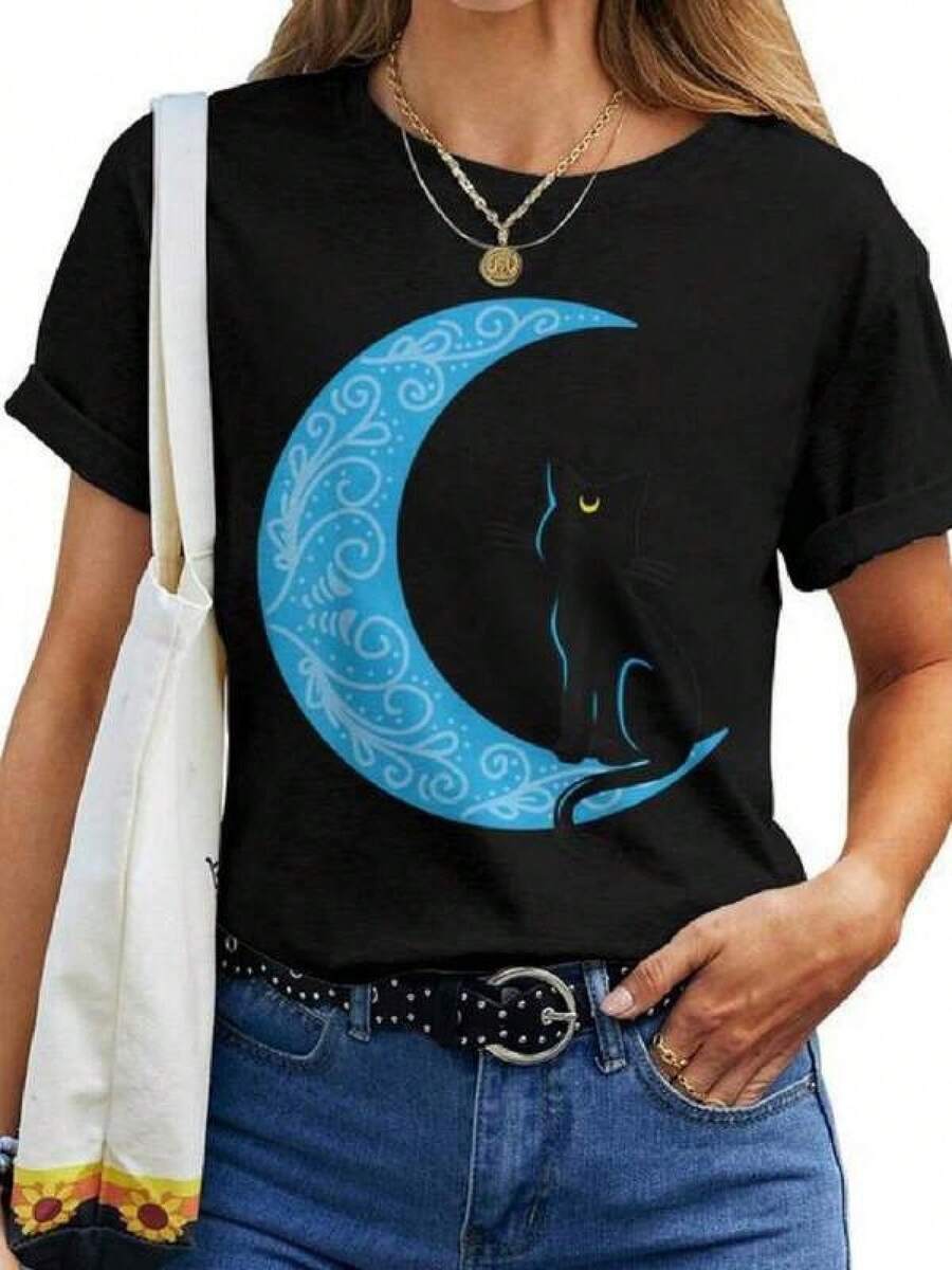 Women T-Shirts - Black - View 1