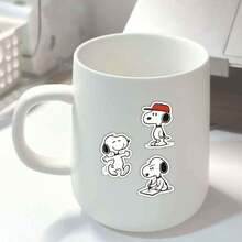 SNOOPY 1套/2026新款貼紙，可DIY貼在手機殼、行李箱、吉他、滑板、筆記本等，送給朋友和家人的小禮物與驚喜（隨機款式） - 彩色 - 查看 4