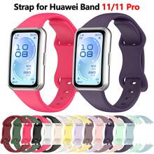 Compatible With Huawei Band 11/11Pro Silicone Watch Strap Lightweight Durable Material With Butterfly Clasp Secure Lock Soft Comfortable For Sports - Band 11/11 Pro - View 1