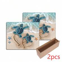 1 buah Alas Pengering Piring Penyerap Motif Kura-kura Pantai, Alas Pengering Piring, Alas Penyerap Meja Mesin Espresso, Alas Saluran Pembuangan Wastafel, Alas Penyerap Keran Lembut, Alas Cangkir Wastafel, Perlengkapan Dapur, Perlengkapan Kamar Mandi - MultiWarna - View 12