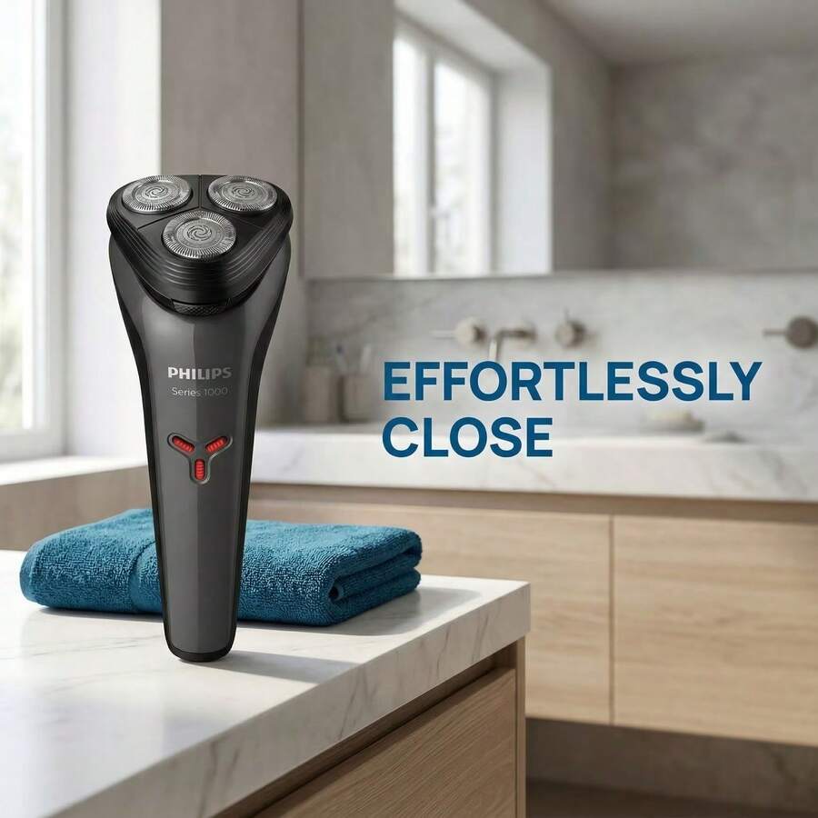 Philips HC3688/15 Cordless Hair Trimmer DualCut Steel Blades Type-C Rechargeable 0.5mm Close Cut - Black - View 1