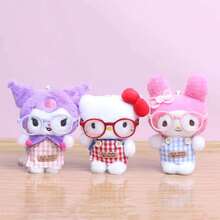 SANRIO 1個兒童絨毛娃娃吊飾，背包配件、鑰匙圈，情人節禮物、生日禮物、派對小禮物 - 彩色 - 查看 1