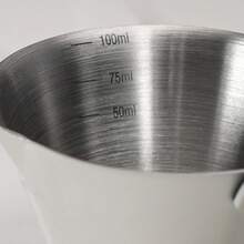 1pc Premium Minimalist 304 Stainless Steel Espresso Shot Cup, Walnut Wood Handle, Espresso Measuring Cup With Scale, Liquid Ounce Cup, Suitable For Home/Office - Multicolor - View 9