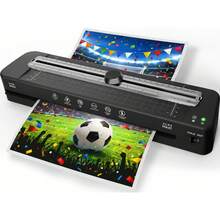 CRENOVA 13 Inch Laminator Machine - 11x17 Laminator With 50 Sheets, Cold & Thermal, Built-In Paper Cutter & Corner Rounder, A3 Laminating Machine For Classroom Home School - US A Type Plug(110-127V) - View 2