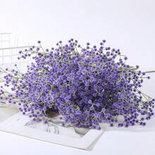 40/18/10pcs Artificial Baby's Breath, Suitable For Table Decoration, Valentine's Day, Mother's Day Gift, Wedding Bouquet And Party. Great Gift For Women, Also Suitable For Home, Bedroom, Bathroom And Garden Decoration, As Well As DIY Bouquet. - Purple - View 3