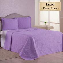 Luxury Bedspread For All Sizes + 2 Pillowcase Kit - Lots Of Elegance & Style! - Lilac - View 1