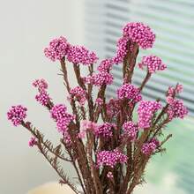 Ramo de flores artificiales, flor de arroz australiana, artículo decorativo, decoración del hogar, decoración floral para bodas, suministros de flores DIY, decoración del hogar - Flor de arroz rosa - Ver 1